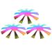 Easy French Smile Cut Line Edge Nail Cutter Acrylic Easy French Smile Cut V Line Tips Manicure Edge Trimmer Almond Shape Pro 9 Size Nail Art Template Tool (3Pcs - Colorful)