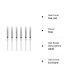 Teeth Whitening Gel 44% Carbamide Peroxide - Set of 6 Bleaching Syringe Dispensers - Buy Online on GoSupps.com