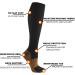 Hycoprot Compression Stockings 15-20 mmHg for Men & Women - 3 Pairs Fitness Flight Running Cycling Support Socks - Black & Yellow L-XL - Buy Online on GoSupps.com