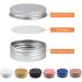Zeoabsy 96-Piece 15ml Gold Aluminum Tin Set for Cosmetics Candles & Ointments - Includes 12 Spatulas - Buy Online on GoSupps.com