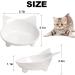 Non Slip Cat Food Bowl - Stress Relief for Whisker Fatigue - Wide Shallow Design - Safe Food-grade Material - Black+White - Buy Online on GoSupps.com