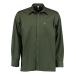 OS traditional men's shirt long-sleeved hunting shirt with collar Slotu 39-40 dark green
