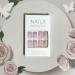 Spring Square Press on Nails - Pink False Nails with Floral Designs - 24PCS - Buy Online on GoSupps.com