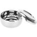 Premium Stainless Steel Shaving Soak - Modern Soap Peel for Men | Portable Shaving Shell with Mirror for Home & Salon Use - Buy Online on GoSupps.com