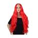 BGHJUE LONG CURLY Hair Long Curly Hair Matt Natural Realistic Big Wave 70 cm Fashion Wig Ms Halloween Carnival Disco Hairpieces Adult Gray Big Red