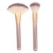 FRCOLOR 3 Sets Makeup Brush Facial Sponges Facial Fan Face Highlighter Makeup Highlighter Face Fan Facial Makeup Brush Cosmetic Woman Corrugated Silk Nylon Wool Multipurpose