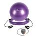 BIG.TREE Exercise Ball Chair Yoga Balance Ball Chair Balance Chair Set with Resistance Bands Base Pump Purple 65.0 Centimeters