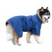 Leapbeast Dogsbadema from a microfases with Velcro fastener quickly drying bath towel very absorbent and with adjustable straps (XL blue) XL blue