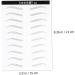 Balacoo 2 Pairs Waterproof Makeup Water-based Eye Brow Stickers Eyebrow Stickers 3d Water Proof Makeup Tools - Buy Online on GoSupps.com