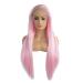 Wig Ladies Long Hair Pink White Brazilian Straight Women Curly Party Hair 50s 60s 70s 80s
