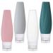 MAGICLULU 4 Sets Silica Gel Bottle Toiletries for Women Makeup Travel Containers Makeup Containers Travel Toiletry Squeezable Squeeze Lotion Miss Multifunction Cosmetic