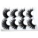 Buy NEW 4 Pairs 3D Mink Hair False Eyelashes | Criss-Cross Wispy & Fluffy 25-30mm Extensions | Handmade Eye Makeup Tools - Buy Online on GoSupps.com
