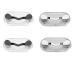 TAMOSH Magnetic Eyeglass Holder 4 Pack Magnet Pin Pins for Clothes Shirt Magnet Badge Holder