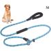 yeesport Dog Leash Nylon 5.9ft - Heavy Duty Nonslip Outside Outdoor Running Jogging Padded Handle Puppy Training Leash Blue M - Buy Online on GoSupps.com