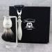 New design of the Classic Shaving Set - 3-piece: Pure badger hair shaving brush 3-edge razor & shaving stand for wet shaving