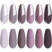 Vishine Gel Nail Polish Set- Nude Gray Series 6 Colors Nail Art Gift Box Soak Off UV LED Gel Polish Starter Kit 8ml - Buy Online on GoSupps.com