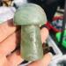 Stones Natural Green Purple Fluorite Crystal Mushroom Shaped Polished Stone Decor Natural Stones and Crystals Natural ningxiao 1PC