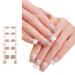 TQUXNGA Semi Cured Gels Nails Stickers Light Required Nails Polish Strips Gels Nail Strips Nails Decortions for Party Wedding Style11