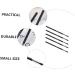 FOMIYES 10 Pcs Makeup Brush Eyebrow Brush Eye Brush Eyeliner Brush Makeup Eyeliner Wand Girl Oblique Head 16x0.7cmx2pcs Blackx2pcs - Buy Online on GoSupps.com