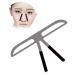 Housoutil Eyebrow Brow Stencils Three-point Positioning Design Ruler Tool Three-point Balance Positioning Kit Kits Stainless Steel medium As Shown