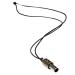 Lovetuner Breathing & Meditation Tuning Necklace 528 Hz Whistle |528 Hz Solfeggio Frequency |Breathwork Necklace Mindfulness Device for Anxiety & Stress Relief Through Sound Healing Silver Wached Cotton Cordel