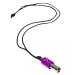Lovetuner Breathing & Meditation Tuning Necklace 528 Hz Whistle |528 Hz Solfeggio Frequency |Breathwork Necklace Mindfulness Device for Anxiety & Stress Relief Through Sound Healing purple Waxed cotton cord