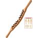 5 Set Gua Sha Massage Tools with Acupressure Points Chart - Wood Color 58cm for Body Wellness - Buy Online on GoSupps.com