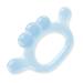 Natural Teething Relief for Babies  Chrxbei Baby Teethers for Babies 3-6 6-12 Months  Infants Newborn Boys and Girls  Pacifier Shape for Sucking and Chewing (1 Pack Cool Finger  Blue)