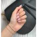 LADYING 24 pcs Moonlight Glitter Gel False Nails Short Glossy Pink Almond Press on Nails French Tip Pattern Reusable Fake Nails Short with Nail Glue UV Oval Stick on Nails for Women 1 count (Pack of 1) gel&glitter pink2 - Buy Online on GoSupps.com