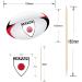 Japan Flag Rugby Ball Food & Cupcake Picks Toppers Party Decorations (14 Pack) - Buy Online on GoSupps.com