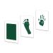 Xingwenice Baby Clean Touch Ink Pad Set of 2 - Large Green | Inkless Handprint & Footprint Kit for Newborns | Perfect Baby Shower Gift & Keepsake - Buy Online on GoSupps.com