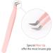 FADLASH Curved Fiber Tip Eyelash Extension Tweezers - Professional Pink Volume Lash Tweezers - Buy Online on GoSupps.com