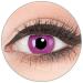 Colored contact lenses to Carnival Halloween in top quality of 'Glamlens' without strength 1 pair of crazy fun purple 'Purple' with combination solution (60ml) + container
