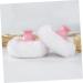 4pcs Healeved Foundation Short Blender & Round Soft Plush Flour Pads - Pink Face & Body Puff Set - Buy Online on GoSupps.com