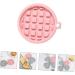 Milisten 3pcs Mold Cookie Silicone Muffin Pan Fondant Waffle Baking Pan Chocolate Chip Waffles Cajas para Con Chocolate Jelly Waffle Maker Mould Bakeware Silica Gel Round 12X11X1.6CM Random Color - Buy Online on GoSupps.com
