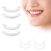 4PCS Denture Teeth Veneer  Natural Shade Fake Veneer  Cover The Imperfect Teeth for Upper and Lower Jaw  Veneers Teeth for Men Women  Perfect Braces  Fix Confident Smile