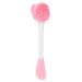 VOCOSTE Silicone Facial Cleansing Brush Multifunction Handheld Face Scrubber for Face Skincare Massage Pink White 6.30"x1.57"