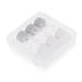 Solustre 3 pieces of box contact lens container contact lens set for on the go nail gloves eye contact case accessories Large storage bags for medication ABS-plastic box rigid