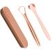 Stainless Steel Tongue Scraper Set - 3pcs Dental Cleaner Tool with Case for Oral Hygiene - Buy Online on GoSupps.com