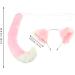 Animal Costume Accessories Plush Fox Ear Headband and Tail Set Christmas Party Costume Accessories Xmas Party Favors Photo Props for Kids Children Adult Pink White - Buy Online on GoSupps.com