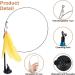 7 Interactive Cat Toys Springs Set | Suction Cup Fishing Toys with Bells & Feathers - Buy Online on GoSupps.com