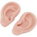 Flexible & Reusable Silicone Ear Model - 1 Pair Medium Skin Color for Ear Piercing Practice - Buy Online on GoSupps.com
