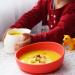 Doidy Cup and Bowl Set - Slanted Design Sippy Cup and Suction Bowl for Babies and Toddlers (Red) - Buy Online on GoSupps.com