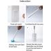 Toilet Wand Kit Powerful Cleaning System Environmentally Friendly Disposable Sponge Heads (Sky-blue) - Buy Online on GoSupps.com