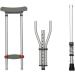 Folding Underarm Adult Crutches with Damping Spring Comfortable Medical Crutch with Double Shock Absorber Height Adjustable Aluminum Alloy Surprise Gift - Buy Online on GoSupps.com