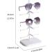 Multi-Layer Glasses Stand - Optical Glasses Holder & Display Rack for Sunglasses - White Counter Ornament - Buy Online on GoSupps.com
