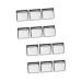 FRCOLOR 120 Pcs Square Magnets Pans for Eyeshadow Empty Eyeshadow Tin Pan Sample Accessories Stainless Steel Mx2pcs As Shownx2pcs