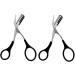2Pcs Curved Eyebrow Trimmer and Shear Scissors Set for Precise Eyebrow and Eyelash Grooming - Non Slip Finger Grips, Suitable for Women and Men - Buy Online on GoSupps.com