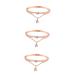 Mobestech 3pcs Moon Bracelet Star Cuff Bracelet Rose Gold Bracelet Women Bracelets Crystal Pendants Star Hand Jewelry Crystal Bracelets Sun Retro Chain Bracelet Gem Miss Silver Bracelet Rose Goldx3pcs 19.5*1.2cmx3pcs