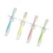 Homsfou 4 pieces infant training toothbrush infant teeth clean toothbrush newborn toothbrushes made of silicone training brush handbook bristle toddler